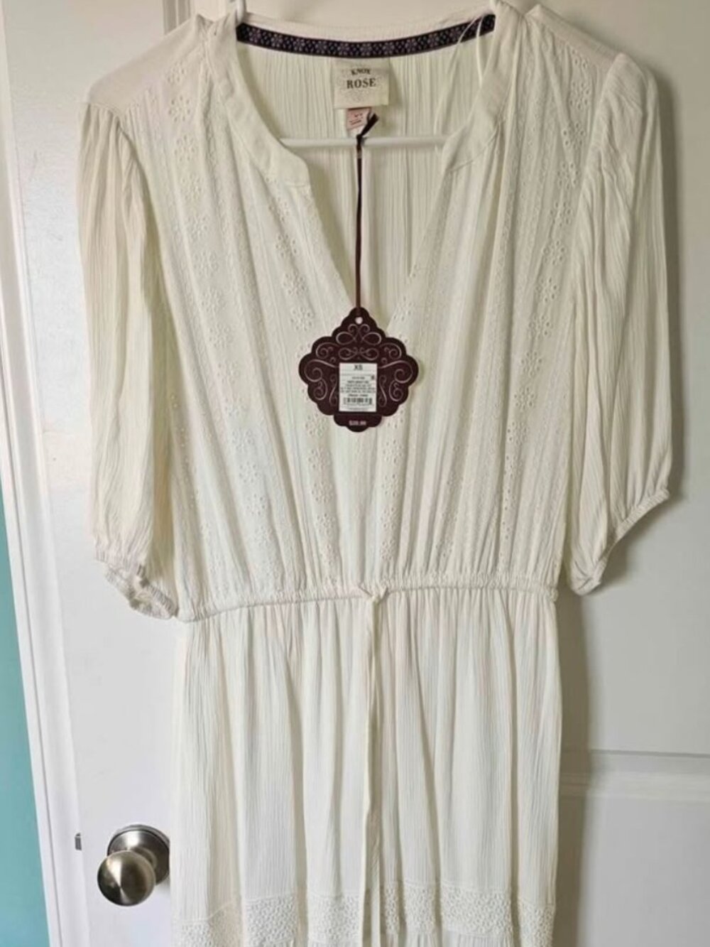 Knox rose white midi dress size xs